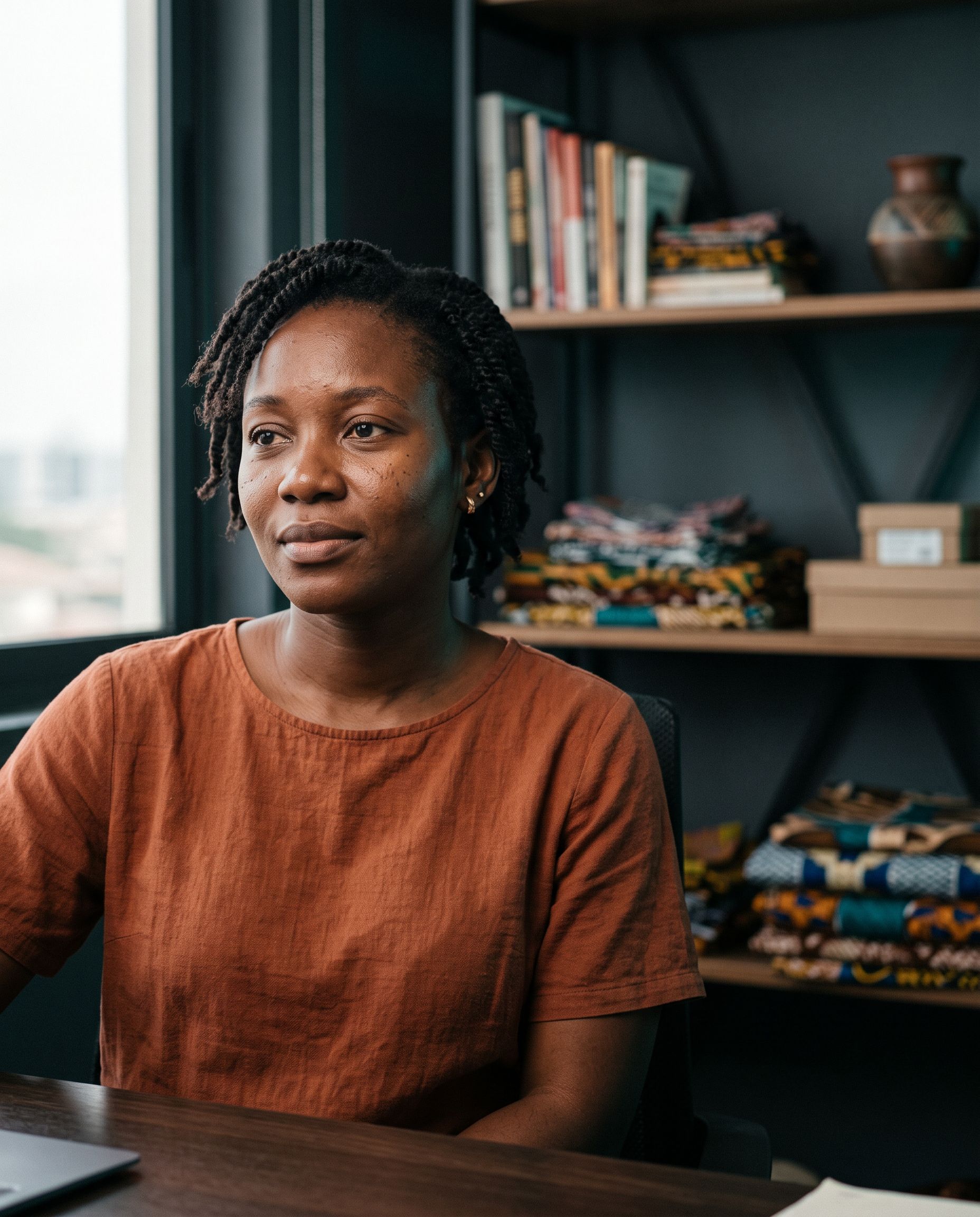 Generated portrait of Ava, the content-led seller, a fictional ecommerce founder