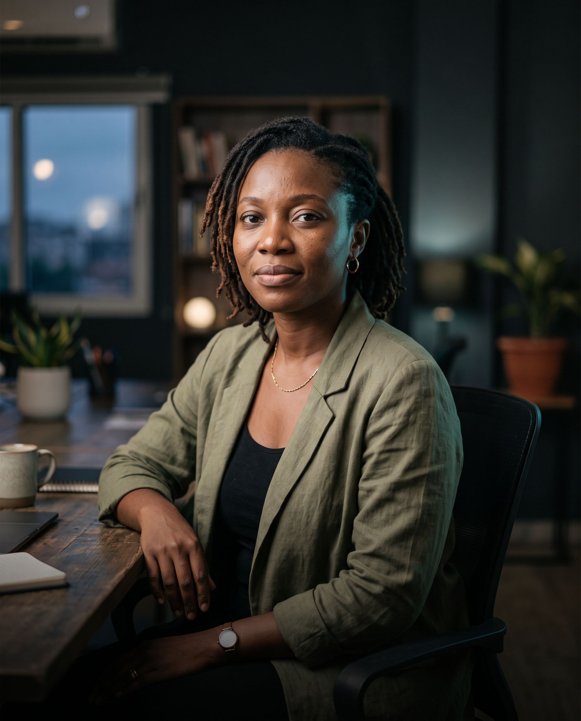 Generated portrait of Nicole, the lean ecommerce operator, a fictional ecommerce founder